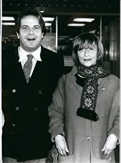 Consideration: Francoise Sagan and Massimo Garcia arrive in Munich