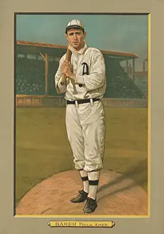 Lcgr1803: Frank Baker 1911 baseball card published when