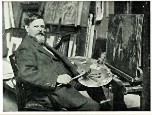 Easel: Frank Brangwyn RA, artist in his studio