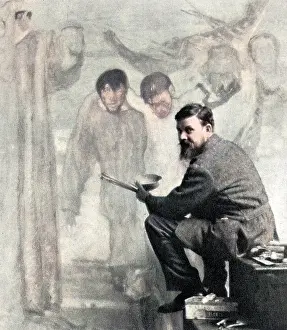 Brangwyn: Frank Brangwyn at work