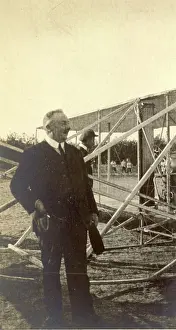 Hedges: Frank Hedges Butler and Wilbur Wright after the flight