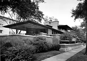 Symbolizes: Frank Lloyd Wright used structural steel ?