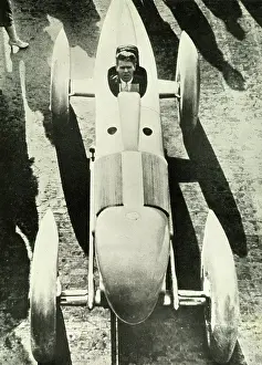 Stutz: Frank Lockhart at the wheel of the Black Hawk Stutz