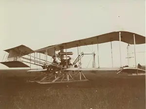 Mcclean: Frank McClean on the Short Biplane No1 at Leysdown