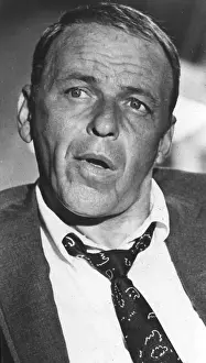 Frowning: Frank Sinatra, legendary American singer and actor
