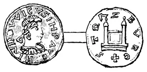 Epigraphs: Frankish Empire, denarius