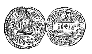 Denarius: Frankish Empire, denarius, by emperor Louis the Pious