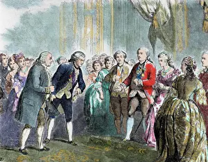 Reverence: Franklin, Benjamin (1706-1790). Statesman and scientist. Fra