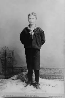 Lcgr1305: Franklin D. Roosevelt in a sailor suit. He was