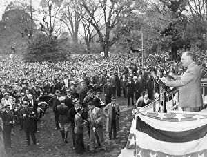 Significant: Franklin Delano Roosevelt during a campaign speech in Hartfo