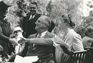 Qualters: Franklin and Eleanor Roosevelt at a high school