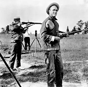 Csu 2012 9: Franklin Roosevelt on a rifle range at Indian ?