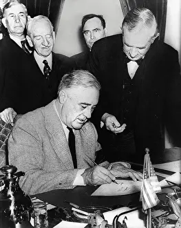 Glasshouse Images: Franklin Roosevelt - Tom Connally - Alben Barkley