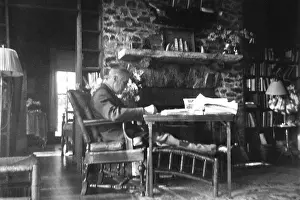 Suckley: Franklin Roosevelt working at Warm Springs a few