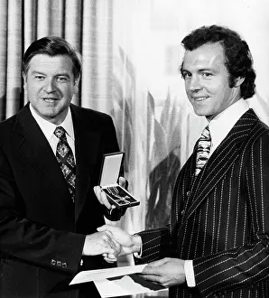 Beckenbauer: Franz Beckenbauer receiving an award