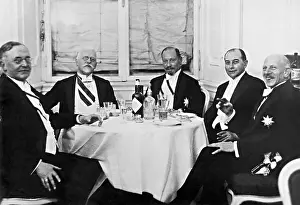 Schober: Franz Dinghofer, Johannes Schober, Otto Juch, Julius Curtius