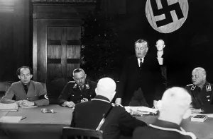 Unification: Franz Guertner at a conference in Dresden, 1934