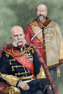 Habsburg: Franz Joseph I of Austria (1830-1916) and Ferdinand I of Aus