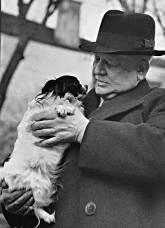 Lehar: Franz Lehar with his dog, 1940