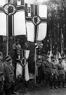Saarbruecken: Franz Seldte in Saarbruecken, 1935