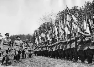 Dnvp: Franz von Seldte during a deployment of the