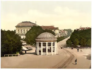 Carlsbad: Franzenbad, springhouse and casino, Carlsbad, Bohemia, Austr
