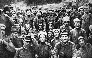 Kriegsende: Fraternization between Russians and Austrians, 1917