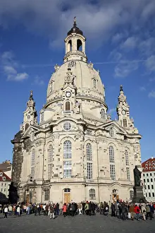 Neumarkt: The Frauenkirche in Dresden, Germany