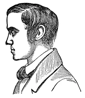 Verbal: Fred Easily-dishartened, phrenological portrait, 1902