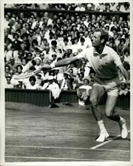 Santana: Fred Stolle in tennis match at Wimbledon