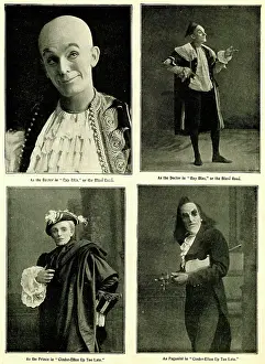 Cinderella: Fred Storey, actor, in three different theatrical roles