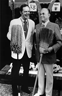 Hickory: Fred Turner with mop and Roy Kroc with broom ?