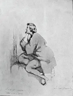 Kwiatkowski: Frederic Chopin, drawing