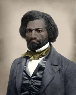 Freedmen: Frederick Douglass, ca. 1856, former slave turned