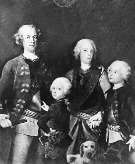 1786: Frederick II the Great with his siblings