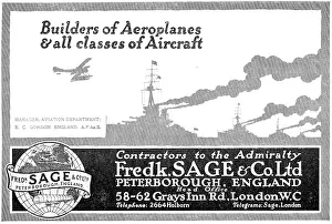 Frederick Sage & Co - Builders Of Aeroplanes Of All Classes