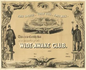 Peers: Free speech, free soil, free men. This is to certify that bl