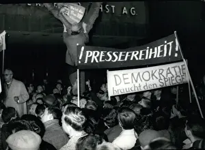 Spiegel: Freedom of the press demonstration, West Berlin, Germany