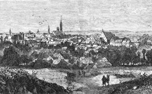 Freiberg: Freiberg city view, Germany