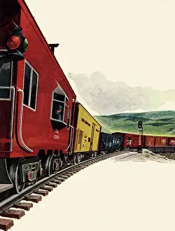 Curving: Freight Train on Track