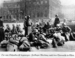 Asked: Freikorps unit invading Essen during the KPD uprising, 1920
