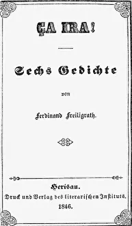 Anthology: Freiligrath, Ferdinand, 17.6.1810 - 18.3.1876