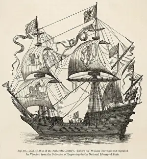 Galleon: French 16th century warship