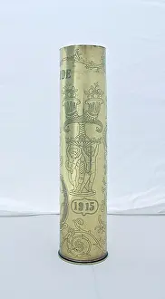 Dixmude: French 77mm shell case - Souvenir de la Bataille de L'Yse