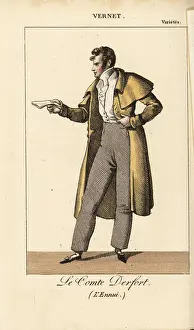 Almanach: French actor Charles Edme Vernet as le Comte
