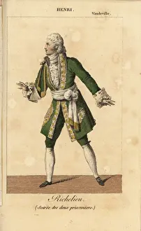 Almanach: French actor Henri as Richelieu in Soiree