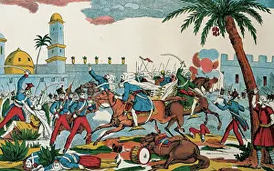 Algiers: French-Algerian War (1832-1847). Capture of Mascara's city b