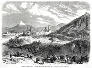 Puebla: The French Army approaches Puebla