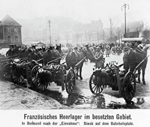 Ruhr: French army camp in Dortmund, 1923