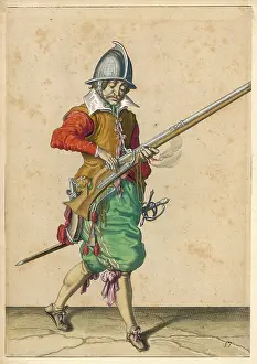 Arquebus: FRENCH ARQUEBUSIER/C17TH